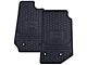 Custom Fit Front Floor Mats with Jeep Wrangler Logo; Black (14-18 Jeep Wrangler JK)