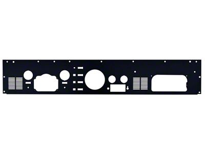 Dash Panel with Reinforcements, Two Speaker Vents, Tach and Clock Cutouts (76-86 Jeep CJ7)