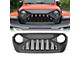 American Modified Demon Grille; Matte Black (18-24 Jeep Wrangler JL)