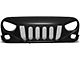 Diamond Mesh Grille; Gloss Black (07-18 Jeep Wrangler JK)