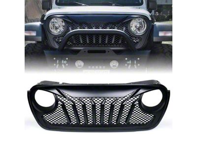 Diamondback Series Grille; Black (18-24 Jeep Wrangler JL)