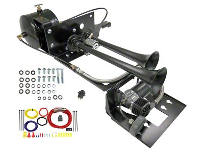 Direct Fit Onboard Air System and Model 102 Dual Train Horn (97-06 Jeep Wrangler TJ)