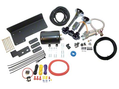 Direct Fit Onboard Air System and Model 99 Dual Train Horn (07-18 Jeep Wrangler JK)