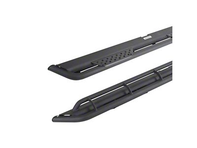 Go Rhino Dominator Xtreme DT Side Step Bars; Textured Black (07-18 Jeep Wrangler JK 4-Door)