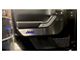 Door Guards with Jeep Logo Inlay; Front and Rear; Blue Carbon Fiber (07-18 Jeep Wrangler JK 4-Door)