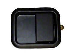 Door Handle; Black; Driver Side (97-06 Jeep Wrangler TJ w/ Full Steel Doors)