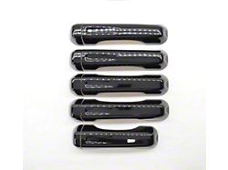 Door Handle Covers; Gloss Black (18-24 Jeep Wrangler JL 4-Door)