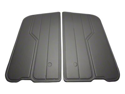 Door Panel Set; Charcoal (82-95 Jeep CJ7 & Wrangler YJ w/ Full Steel Doors)