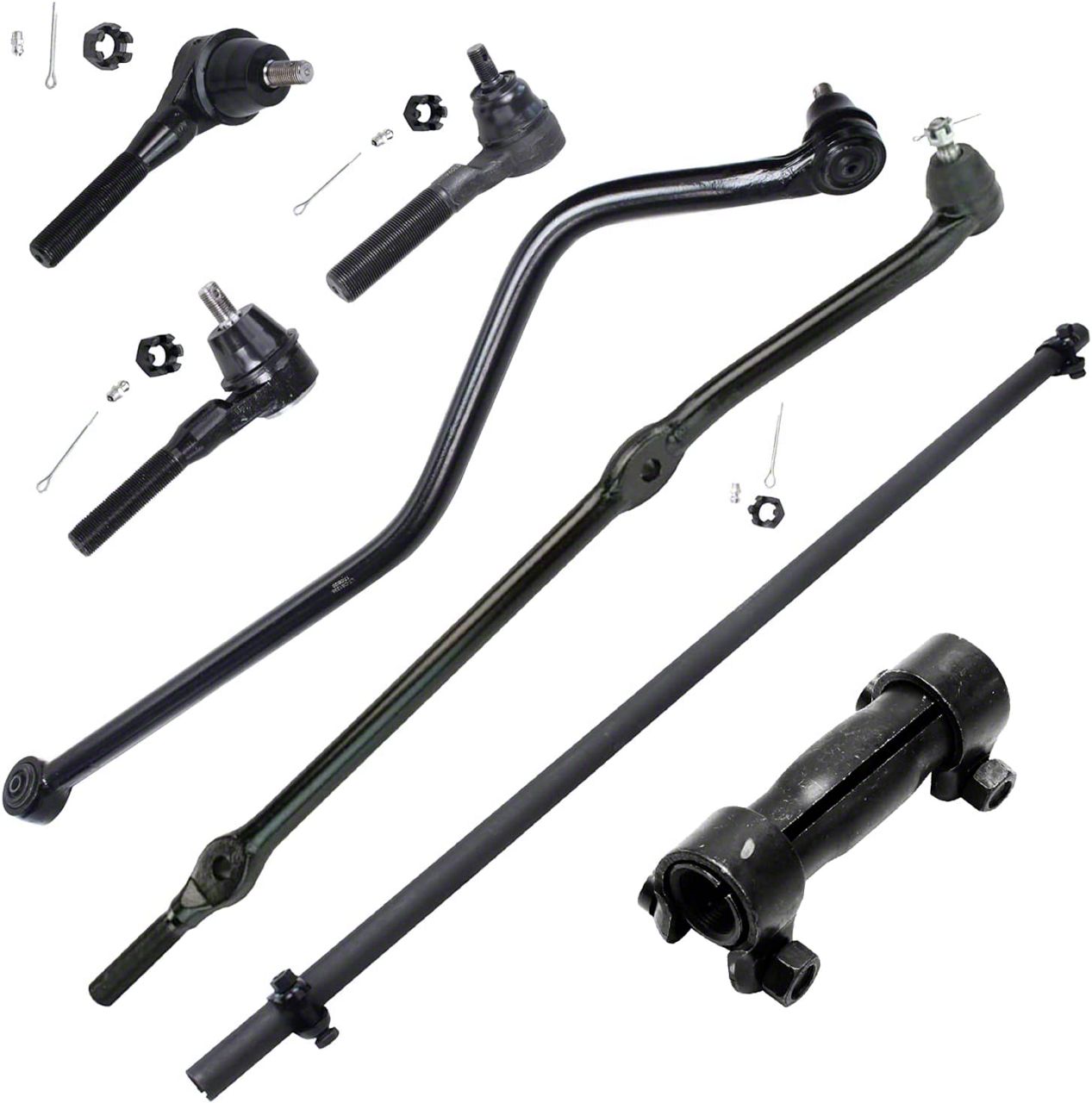 Jeep Wrangler Drag Link with Tie Rods and Track Bar (97-06 Jeep ...