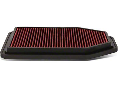 Drop-In Air Filter; Red (07-18 Jeep Wrangler JK)