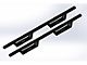 Drop Side Step Bars; Textured Black (18-24 Jeep Wrangler JL 2-Door)