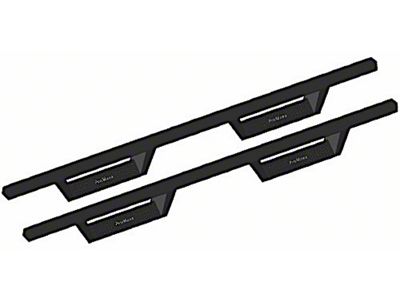 Drop Side Step Bars; Textured Black (18-24 Jeep Wrangler JL 4-Door)