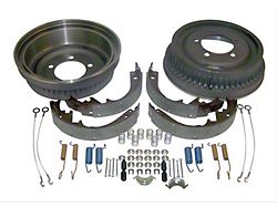 Drum Brake Shoe and Drum Kit; with 11-Inch by 2-Inch Drum (74-78 Jeep CJ5 & CJ7)