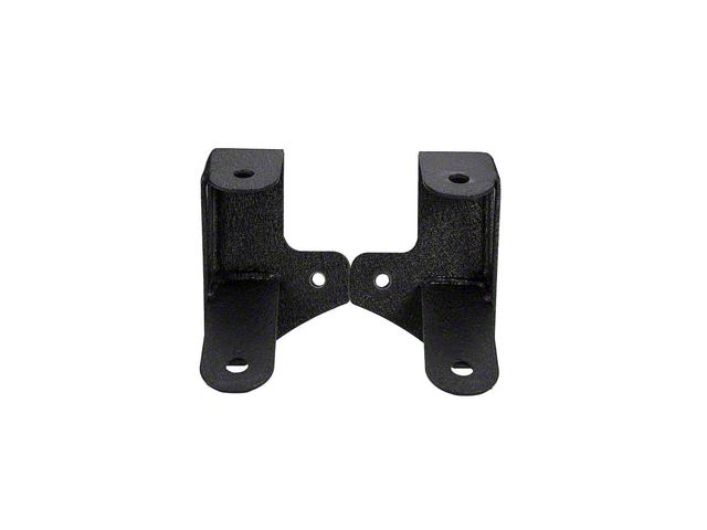 Dual A-Pillar Pod Light Windshield Mounting Brackets; Textured Black (07-18 Jeep Wrangler JK)