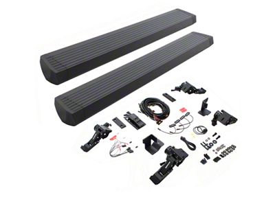 Go Rhino E-BOARD E1 Electric Running Boards; Textured Black (07-18 Jeep Wrangler JK 4-Door)