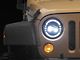 Envision Series LED Halo Headlights; Chrome Housing; Clear Lens (97-18 Jeep Wrangler TJ & JK)