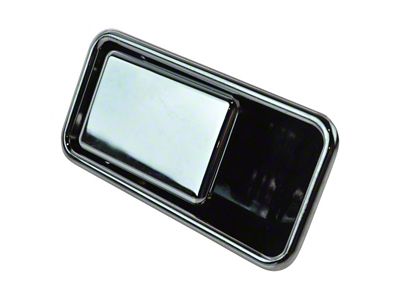 Exterior Door Handle; Passenger Side; Chrome (87-06 Jeep Wrangler YJ & TJ w/ Half Doors)