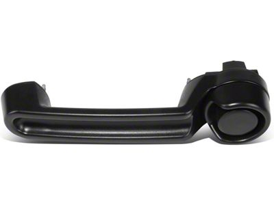 Exterior Door Handle; Textured Black (07-18 Jeep Wrangler JK)