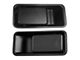 Exterior Door Handles; Black (87-06 Jeep Wrangler YJ & TJ w/ Half Doors)