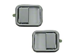 Exterior Door Handles; Chrome (81-93 Jeep CJ7 & Wrangler YJ w/ Full Doors)