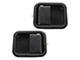 Exterior Door Handles; Front; Black (97-06 Jeep Wrangler TJ w/ Full Doors)