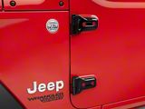 RedRock Exterior Door Hinge Covers; Black (18-25 Jeep Wrangler JL)