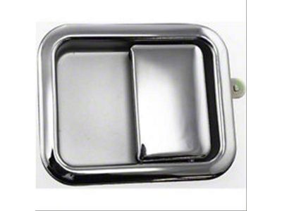 Replacement Exterior Full Door Handle; Chrome; Driver Side (87-06 Jeep Wrangler YJ & TJ)