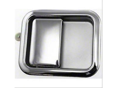 Replacement Exterior Full Door Handle; Chrome; Passenger Side (87-06 Jeep Wrangler YJ & TJ)