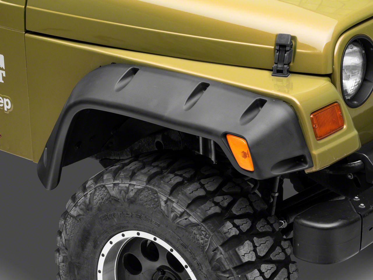 Jeep Wrangler Fender Flares; Pocket Style; Textured Black (97-06 Jeep ...