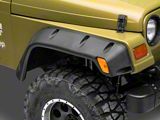 Pocket Style Fender Flares; Textured Black (97-06 Jeep Wrangler TJ)