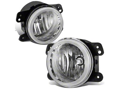 Fog Lights; Clear (07-18 Jeep Wrangler JK)