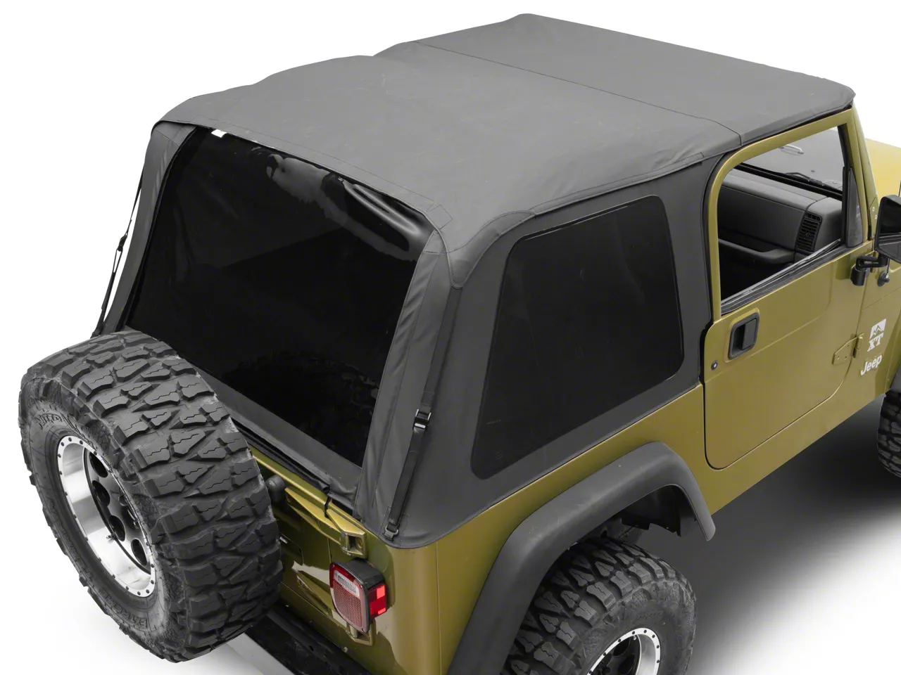 Frameless Trail Top Soft Top; Black Diamond (97-06 Jeep Wrangler TJ