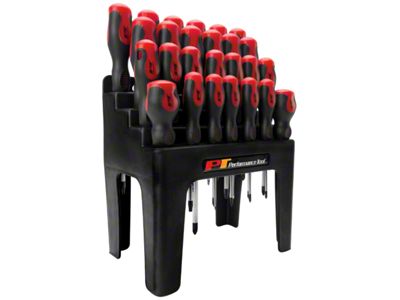 Free Standing Screwdriver Set; 26-Piece Set