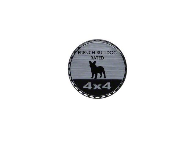 French Bulldog Rated Badge (Universal; Some Adaptation May Be Required)