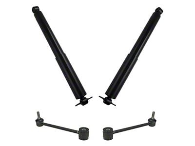 Front and Rear Shocks with Front Sway Bar Links (07-18 Jeep Wrangler JK)