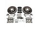 Front Big Brake Kit with Master Cylinder and 13-Inch Vented Rotors; Natural Calipers (07-18 Jeep Wrangler JK)