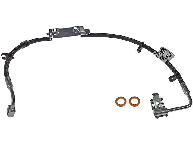 Front Brake Hydraulic Hose for Lifted Applications; Passenger Side (11-13 Jeep Wrangler JK)