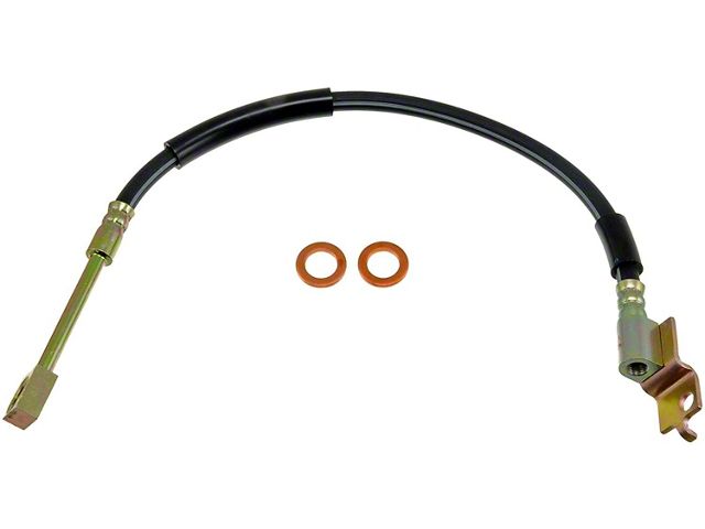 Front Brake Hydraulic Hose; Passenger Side (87-89 Jeep Wrangler YJ)