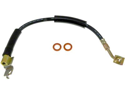 Front Brake Hydraulic Hose; Passenger Side (97-06 Jeep Wrangler TJ)