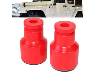 Front Bump Stops for 2.50 to 4-Inch Lift (07-18 Jeep Wrangler JK 2-Door)