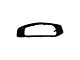 Front Bumper Applique; Driver Side; Smooth Black (18-24 Jeep Wrangler JL w/ Factory Plastic Bumper & Halogen Fog Lights)