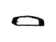 Front Bumper Applique; Passenger Side; Smooth Black (18-24 Jeep Wrangler JL w/ Factory Plastic Bumper & Halogen Fog Lights)