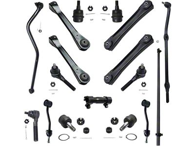 Front Control Arms with Ball Joints, Drag Link, Sway Bar Links, Tie Rods and Track Bar (97-06 Jeep Wrangler TJ)