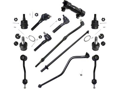 Front Drag Link with Ball Joints, Sway Bar Links, Tie Rods and Track Bar (97-06 Jeep Wrangler TJ)