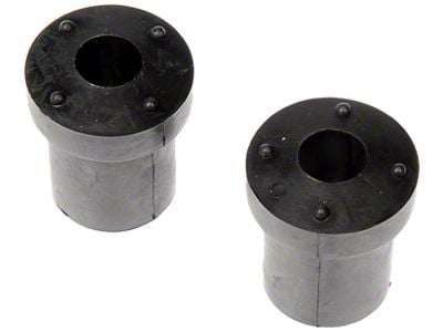 Front Leaf Spring Shackle Bushing; Upper Rearward (76-86 Jeep CJ7)