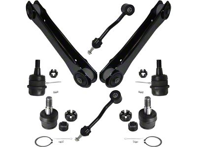 Front Lower Control Arms with Ball Joints and Sway Bar Links (97-06 Jeep Wrangler TJ)
