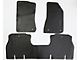 Front and Rear Floor Mats; Black (18-22 Jeep Wrangler JL 4-Door, Excluding 4xe)