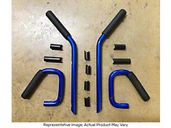 Front and Rear Grab Handles; Ocean Blue (07-18 Jeep Wrangler JK 4-Door)