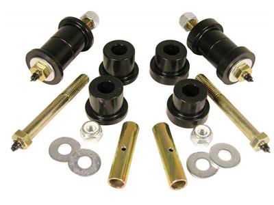 Front and Rear Main Spring Eye Bushing Kit; Black (76-86 Jeep CJ7)