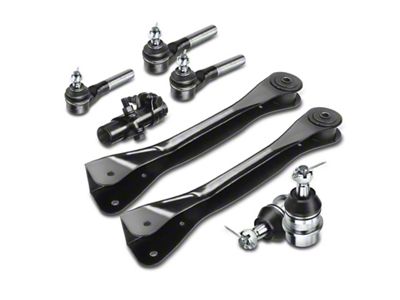 Front Upper Control Arm, Upper Ball Joint, Tie Rod End Adjusting Sleeve and Tie Rod End Kit (97-06 Jeep Wrangler TJ)